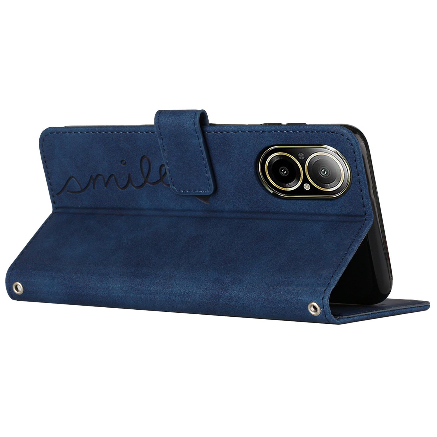 For Realme C67 4G Case with Strap Heart Imprinted PU Leather Phone Cover For Realme C67 4G Case with Strap Heart Imprinted PU Leather Phone Cover